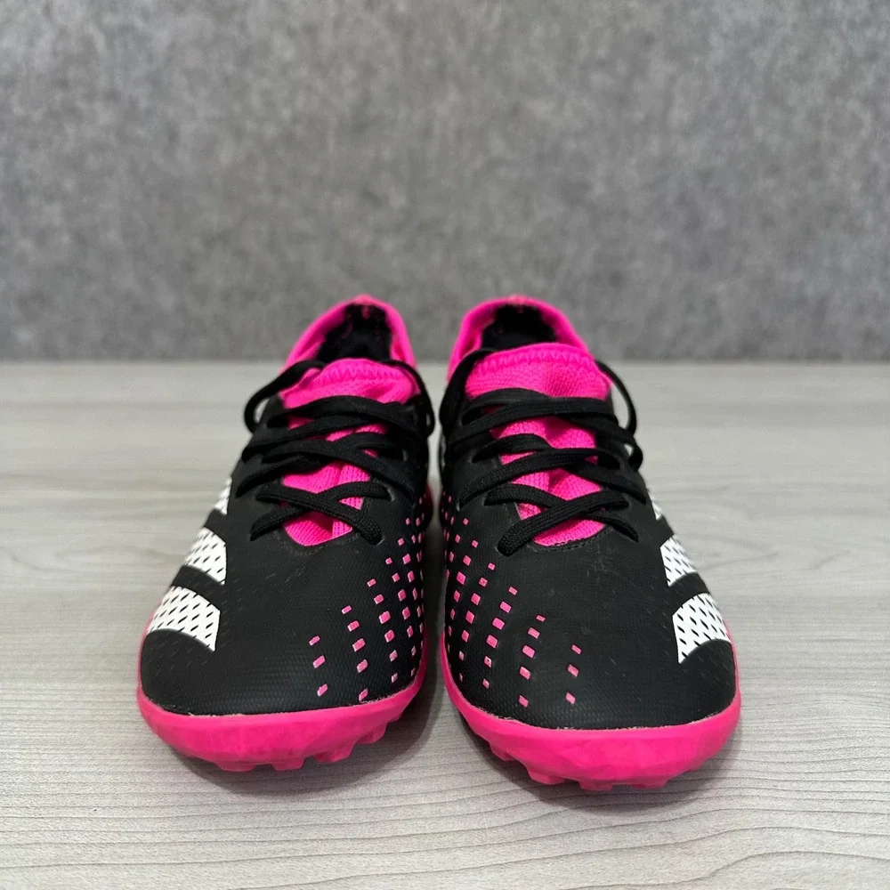 Adidas Predator Accuracy.3 Turf Shoes Kids Size 11K Black Pink Soccer Cleats